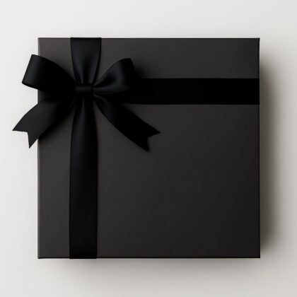 Empty Black Gift Box