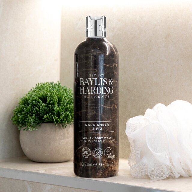Baylis & Harding Elements Dark Amber & Fig Luxury Body Wash – 500ml