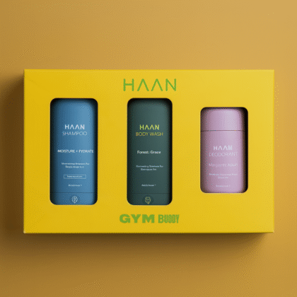 HAAN Gym Buddy Set – Shampoo, Body Wash & Deodorant