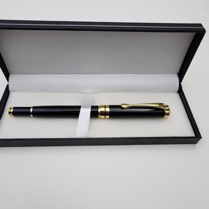 Luxury Black Executive Pen with Gold Accents