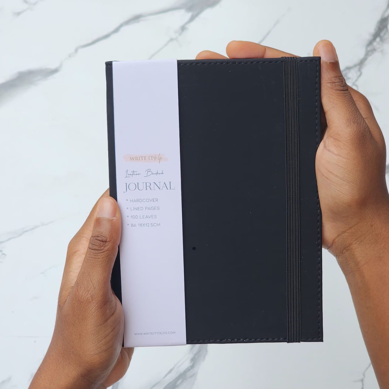 Classic Black Hardcover Journal – B6