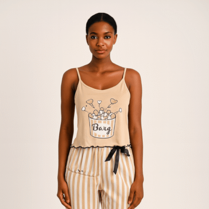 Beige “Bang” 2-Piece Lounge Set