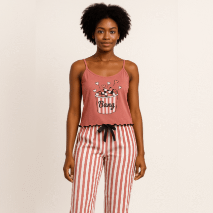 Striped “Bang” 2-Piece Lounge Set