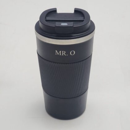 Personalized Black Travel Mug