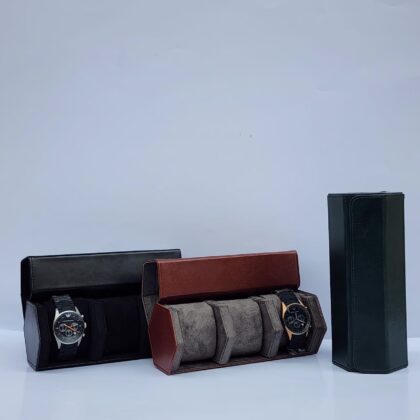 Premium Engravable Leather Watch Storage Case